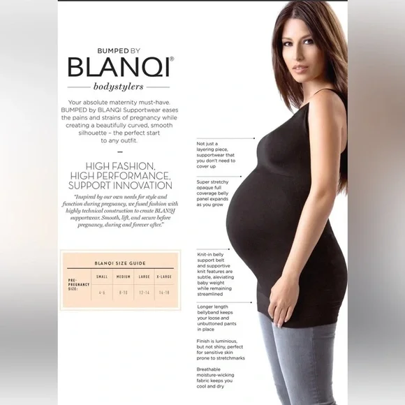 BLANQI Maternity White Tank Top NWOT - Picture 6 of 6